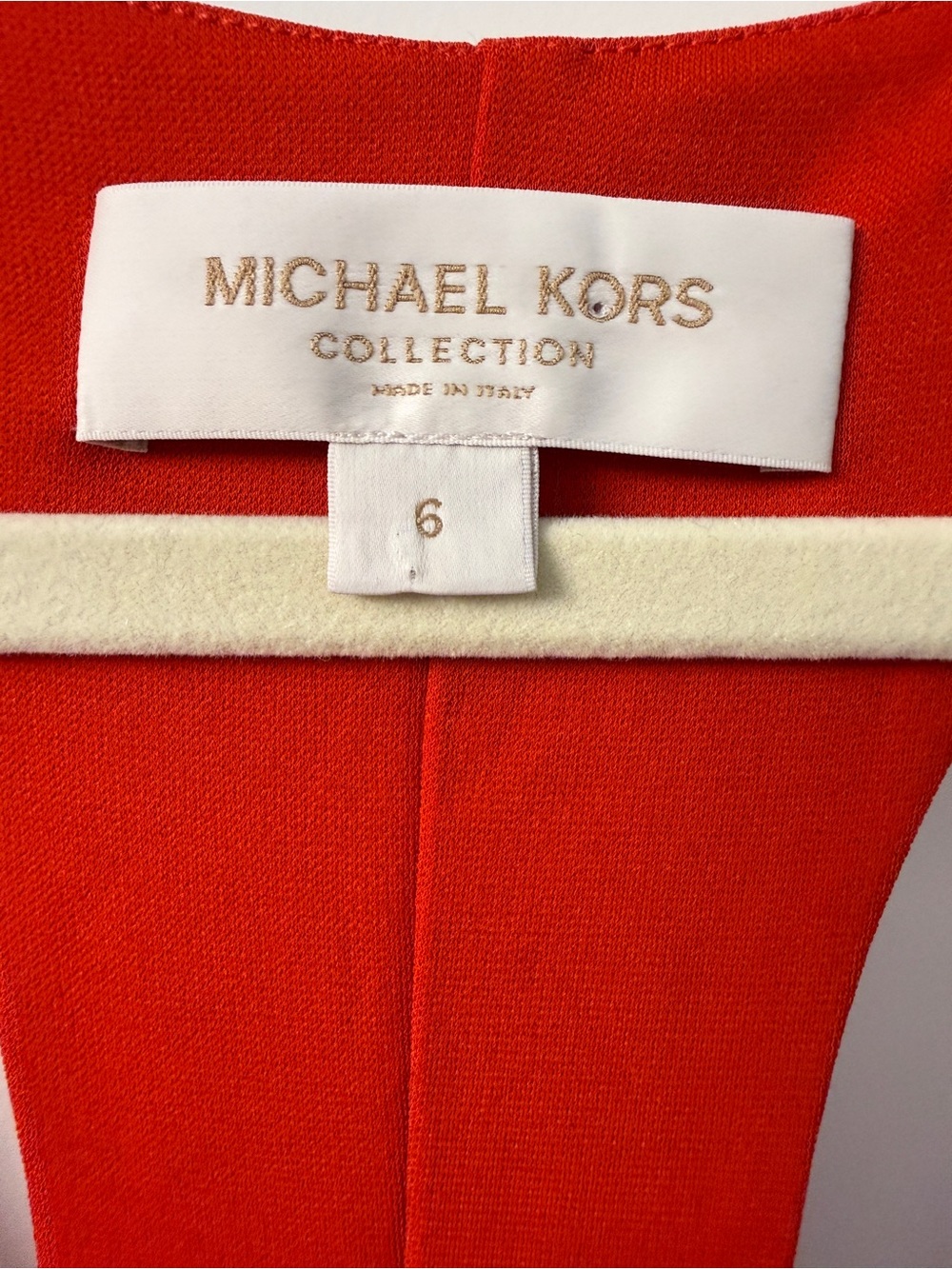 Michael Kors Collection Stretch Matte Jersey Racerback Bodysuit Italy Poppy 6 - Picture 3 of 10